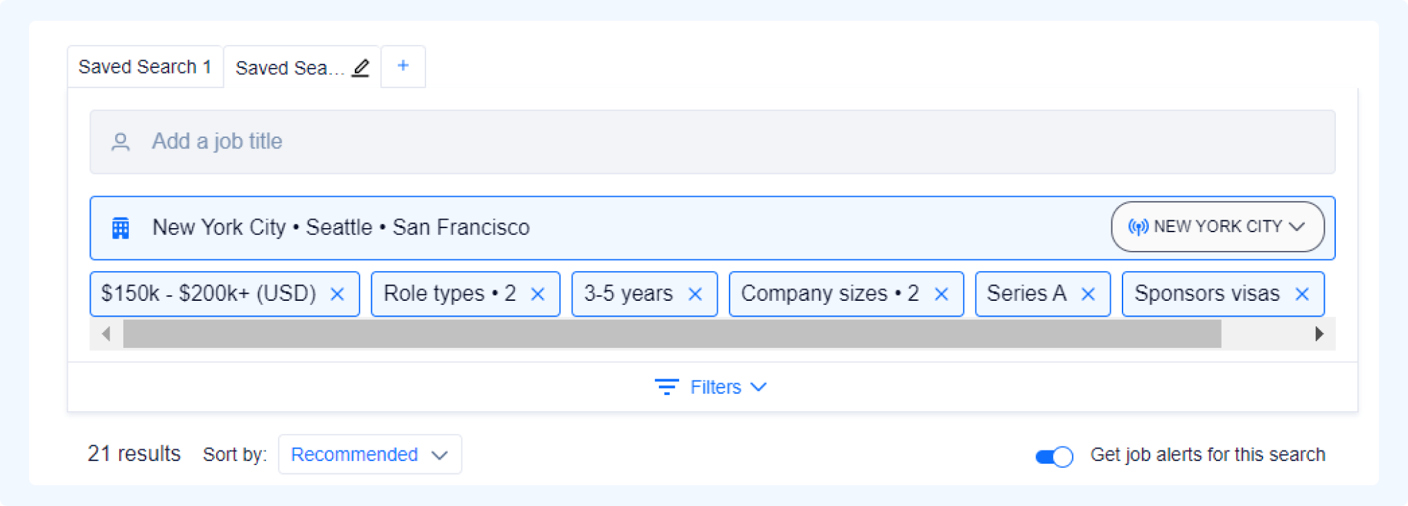 Saved Search